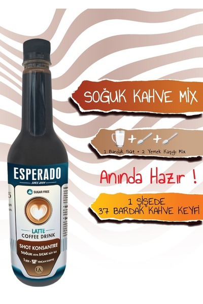 ESPERADO ÇABUK KAHVE Latte Soğuk/SICAK Kahve 750 ml