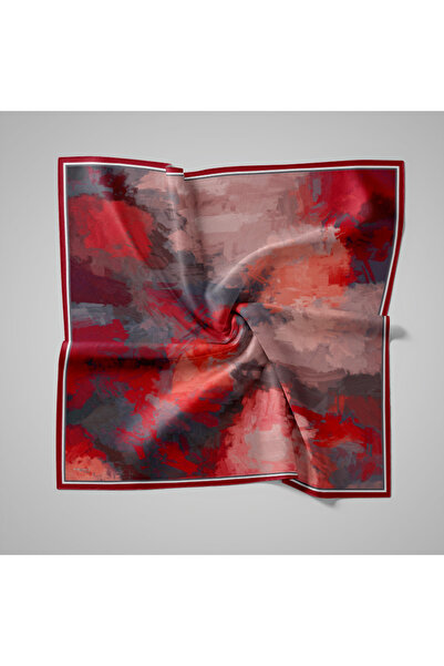 PİRAMİT Naturel Desenli Eşarp