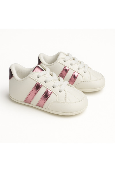 mia mia Stylish Striped Baby Girl Booties Size 18-19