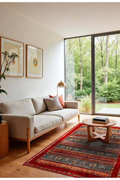 Rose'n Home Arte DS074 Vintage Çiçek Figürlü Dekoratif Dokuma Halı