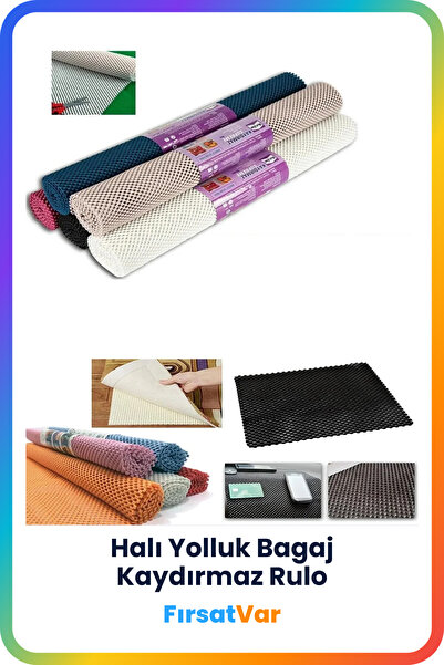 FırsatVar Kaydırmaz Rulo Halı Kilim Altı Kaydırmaz Oto Torpido Bagaj Tezgah D...