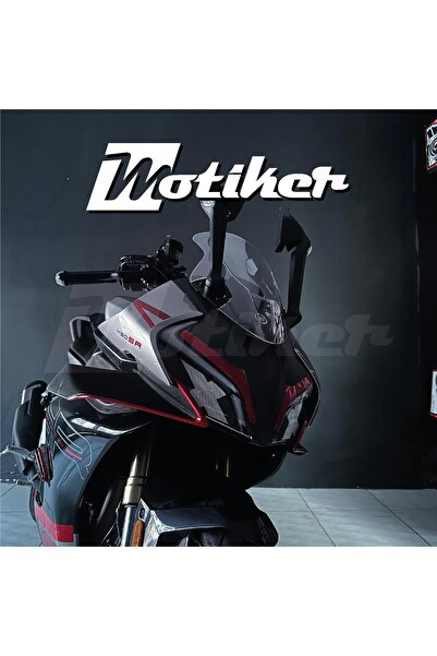 Motiker CFMOTO 450SR Ön Kafa Tek Renk Kırmızı Sticker Etiket Modeli