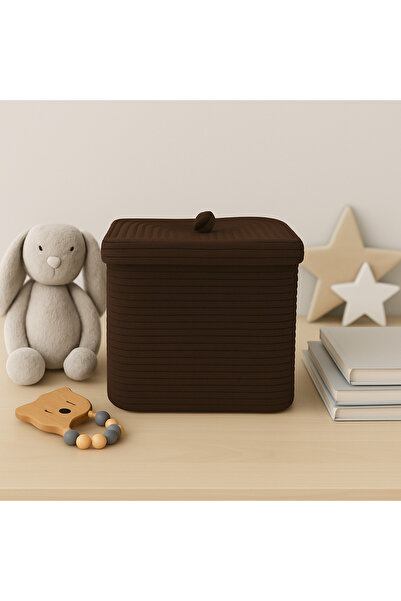 MaVaux Καλάθι από άχυρο γιούτα Quadra ορθογώνιο τετράγωνο 30cm x 30cm