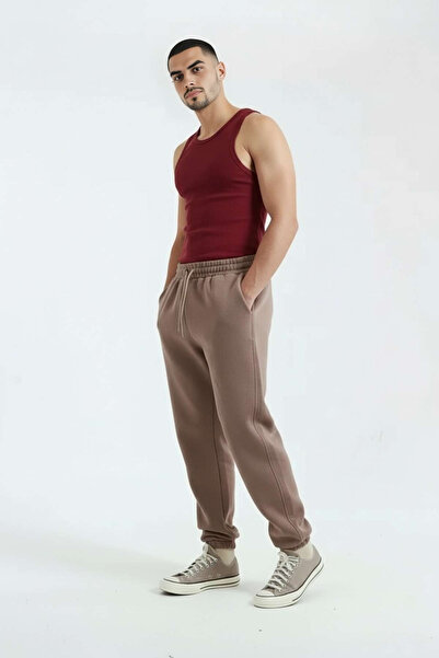 OXVİN Leg Elastic 3 İPLİK Paça Lastikli Eşofman Altı Puf Yumuşacık (İçi Polarlı - Orijinal Kalıp)