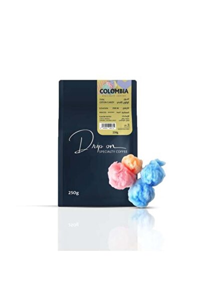 Drip on coffee حبوب قهوة خاصة من كولومبيا | حلوى قطنية لاهوائية ٢٥٠ غرام
