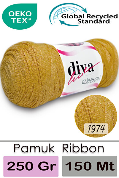 Diva İplik Diva Ribbon 1974 Senf