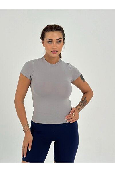 Maison La Femme Γυναικείο μπλουζάκι που εφαρμόζεται στο σώμα