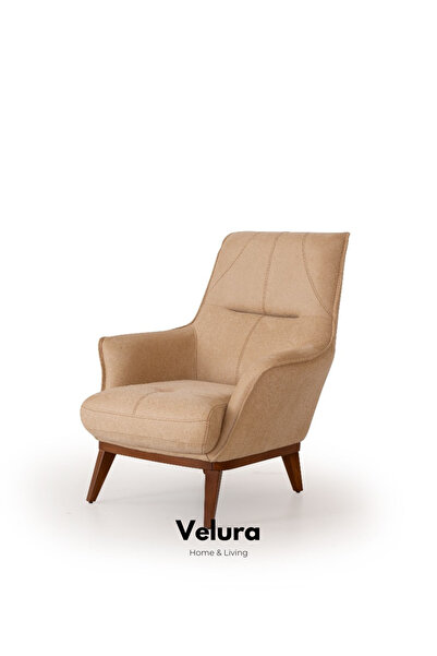 Velura Home & Living Milda Berjer & Tekli Koltuk - Krem