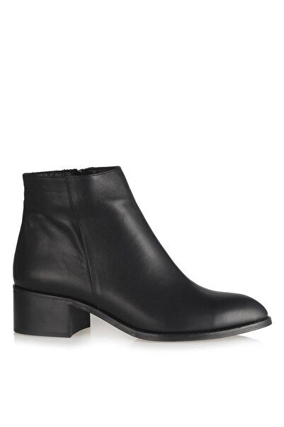 37Numara 41-42-43-44 Numara Kadın Bot Siyah Hakiki Deri Büyük Numara