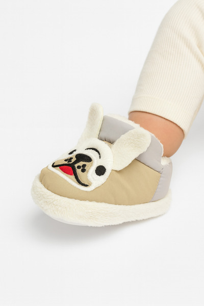 Shoebuo Bebek Çocuk Figürlü Panduf Kaymaz Tabanlı Sevimli Ev Botu Ev Ayakkabısı