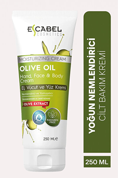 Escabel Zeytinyağlı Nemlendirici Vücut Kremi 250ml