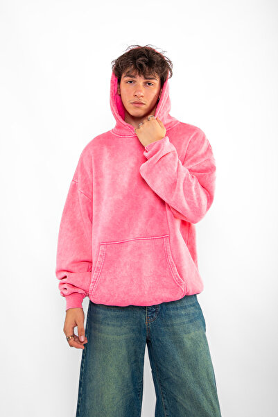 Sekizbiraltı Βασικό ροζ κουκούλα Unisex που πλένεται