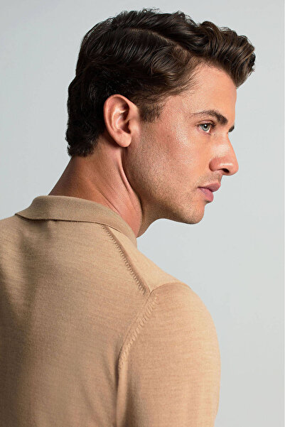 Hemington Polo Yaka Merino Yün Camel Triko