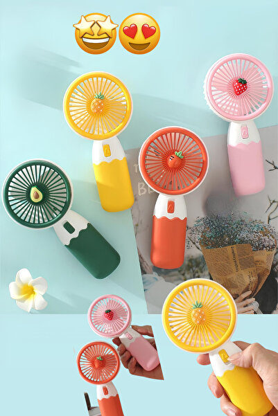 Two Two TWOTWO- Stantsız Şarjlı Mini El Fanı- Pervane Taşınabilir Şarj Edilebilir-RENK KARIŞIK GÖNDERİLİR
