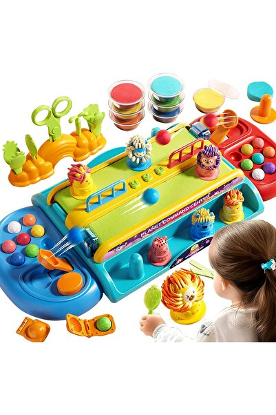 Joynix Creative Plasticine Set with Conveyor Belt, Characters, Catapult and Accessories