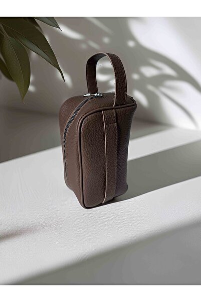 Valiberta Чоловіча сумка з двома ручками, що імітує шкіру - кавова