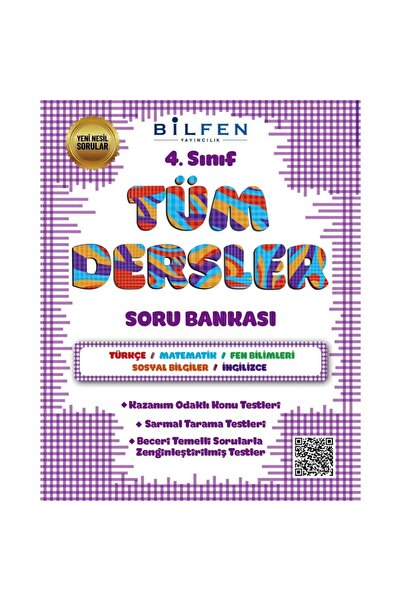 Bilfen Yayıncılık BİLFEN 4. SINIF TÜM DERSLER SORU BANKASI	 YENİ KAPAK