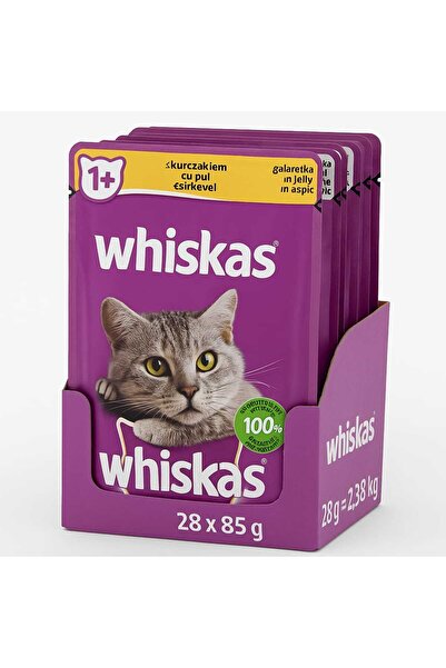 Whiskas Wet cat food with chicken in aspic 28X85 g