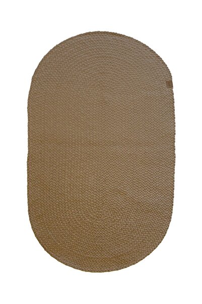 Homefesto Natural Jüt Halı El Dokuma Hasır Yolluk Bohem Jüt Kilim