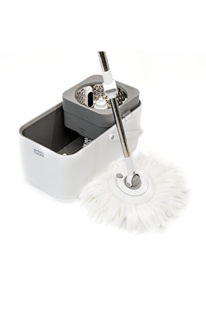 Pro Clean Official Set mop rotativ Pro Clean D7 cu galeata centrifuga 7.5L + 2 rezerve din microfibra