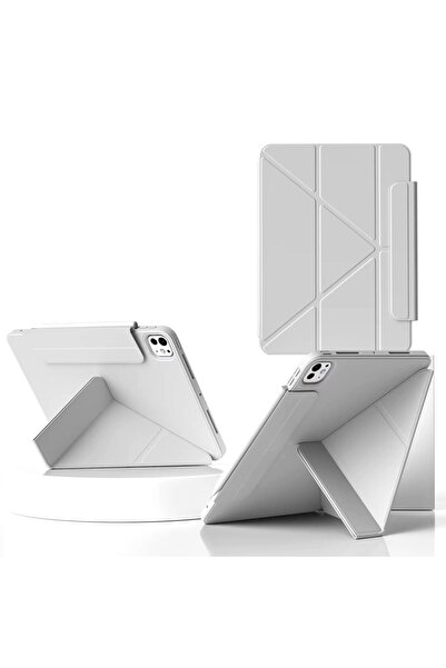 Cat - Cot جراب Cat-Cot Smart Case T45 لجهاز iPad Air13 (2024/25) 12.9 (2022) - غطاء جلدي للكمبيوتر اللوحي / فتحة قلم داخلية.