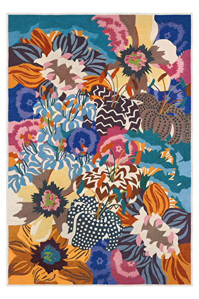 Homefesto Özel Tasarım, Kaymaz Taban, İnce, Yıkanabilir, Dekoratif Modern Hal...