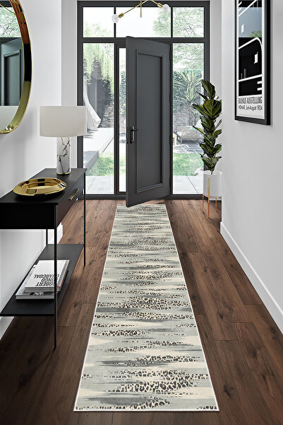 Homefesto Modern Dekoratif Yıkanabilir Kaymaz Taban Halı – İnce, Yumuşak Salo...