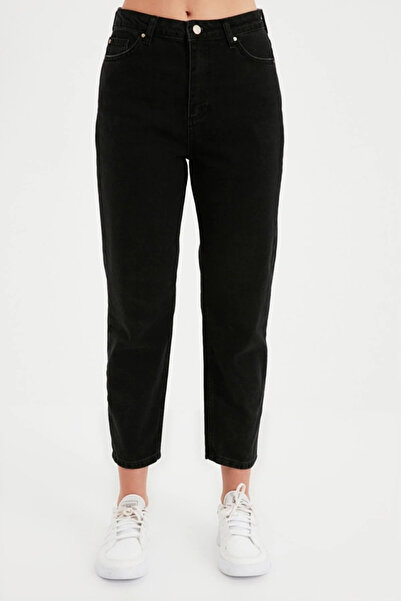 Geppetto A1550404 Black Mom Jeans Colorfast Black Mom Jean