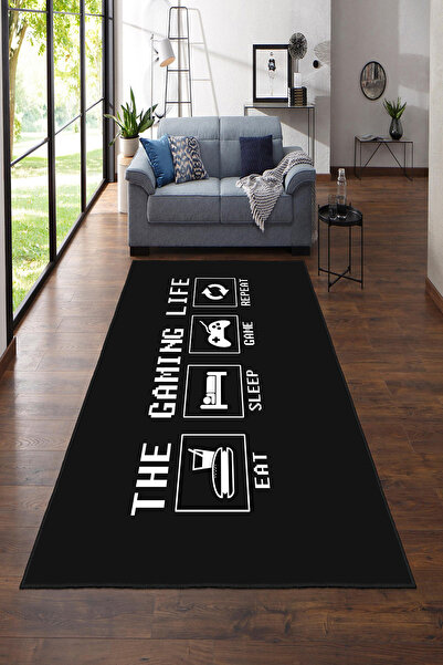 Homefesto Dekoratif Özel Tasarım Yıkanabilir,İnce, Kaymaz Tabanlı, Modern Gen...