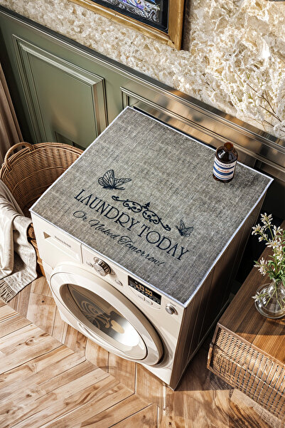 Homefesto CMŞ13 مع قاعدة مضادة للانزلاق - غطاء غسالة حصيرة حديث قابل للغسل