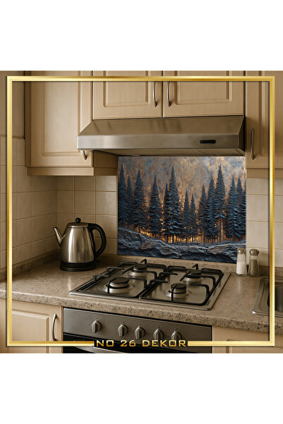 no26dekor Tempered Glass Kitchen Counter Top