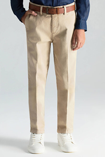 Hemington Pamuklu Camel Chino Çocuk Pantolon