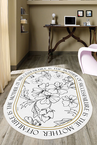 Homefesto Dekoratif Özel Tasarım Yıkanabilir,İnce, Kaymaz Tabanlı, Modern Gen...