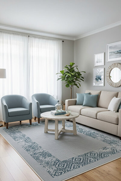 Rose'n Home Arte M140-03 Modern Geometrik Desenli Dekoratif Dokuma Halı