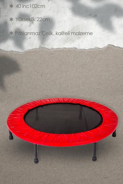 Hsport Profesyonel Çocuk/Yetişkin Yüksek Sıçrama Trampolin 102cm Yuvarlak Trambolin