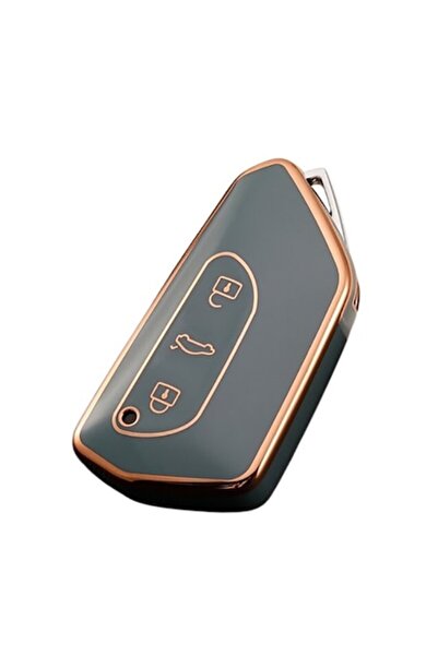 OEM Gray Key Cover compatible with Volkswagen Golf 8 MK8 ID.3 ID.4 Cupra Skod...