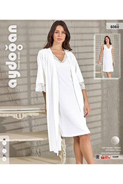 Aydoğan Elegance at Home: Women's 2-Piece Nightgown and Robe Set