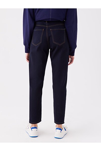 LC Waikiki Yüksek Bel Mom Fit Kadın Jean Pantolon
