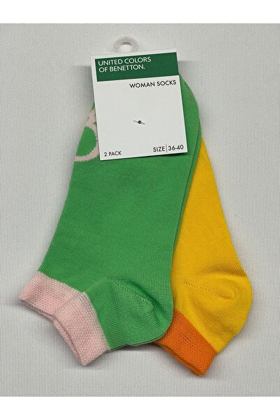 United Colors of Benetton Bnt-w24009 Γυναικείες διπλές κάλτσες Benetton 71279 Ροζ-πούδρα