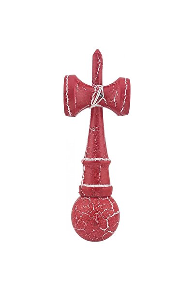 Bibilel Kids Kendama X Original, Professional, Bibilel Kids, Cracked, Wooden, 18 cm, Red/White