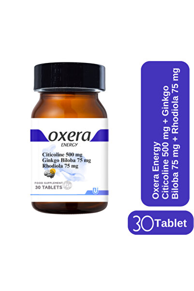 OXERA ENERGY Citicoline 500 mg + Ginkgo Biloba 75 mg + Rhodiola 75 mg – 30 Tablet