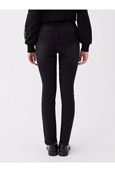 LC Waikiki Yüksek Bel Straight Fit Kadın Jean Pantolon