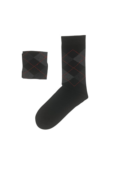 FENRA STUDIO Black Baklava Patterned Classic Socks