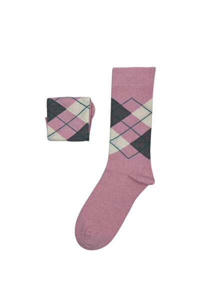 FENRA STUDIO Men's Pink Baklava Patterned Classic Socks