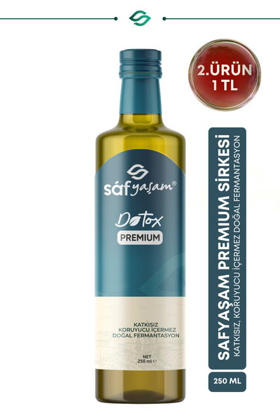 Safyaşam Premium Mix Kayısı,Sandaloz Sakızı,Kinoa Tohumu İçeren Karışım Sirkesi Suyu 250ml