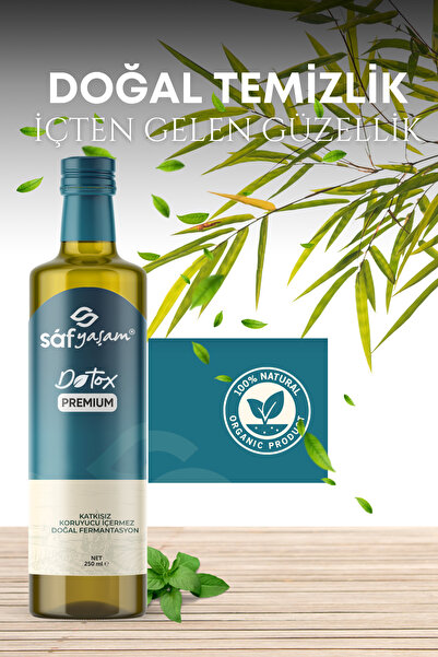 Safyaşam Premium Mix Kayısı,Sandaloz Sakızı,Kinoa Tohumu İçeren Premium Sirkesi Suyu 250ml