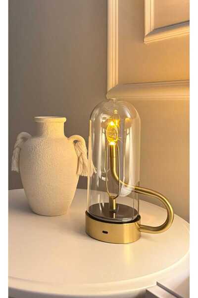 Home Modern Sanat Dokunuşlu LED Masa Lambası (Fanus)