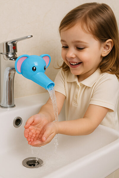 Faucet Nozzle Extender - Cute Elephant for Hand Washing Habit Gain for Kids