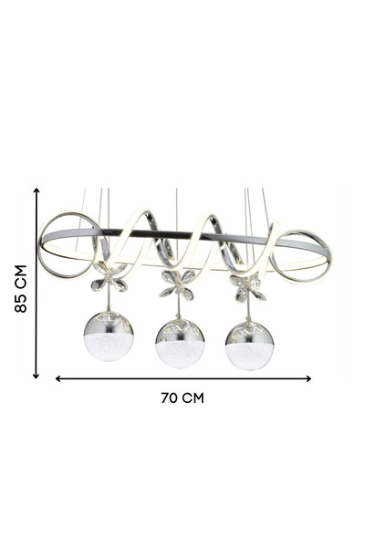 lüx aydınlatma BUSE MASAÜSTÜ LEDLİAVİZE KROM