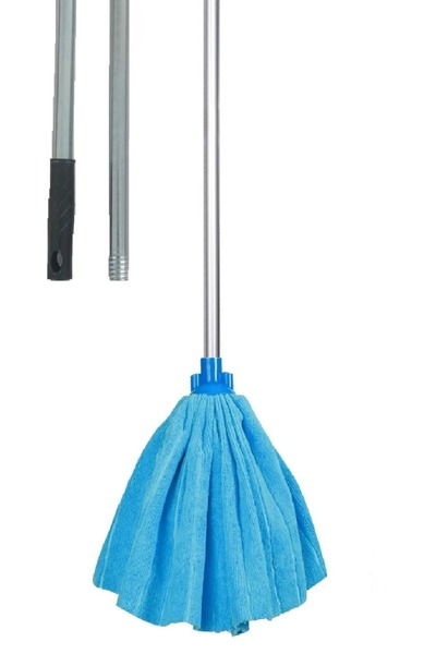MG HOME 1 TAKIM TEMİZLİK SETİ MİKROFİBER MOP + SOPA METAL SAP TOPLAM 2 PARÇA ...